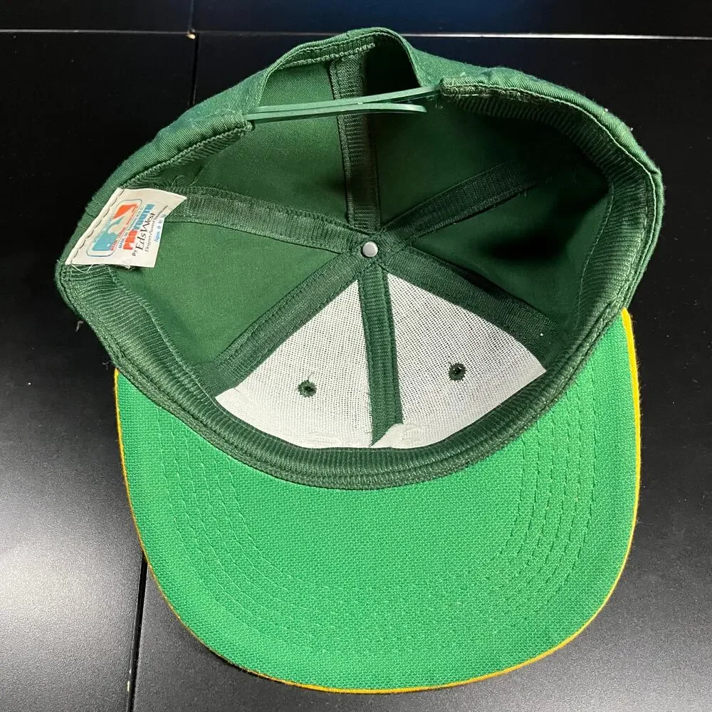 Vintage 90s‎ Ed’s West MLB Oakland Athletics Green SnapBack Youth Size Preowned